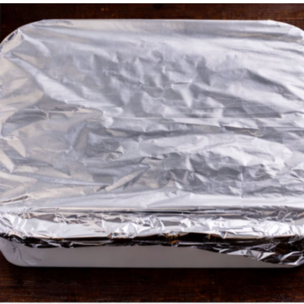 Casserole covered in foil 9 x 13